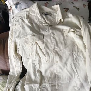 Tommy Bahama, Cream, Long Sleeve, X-Large